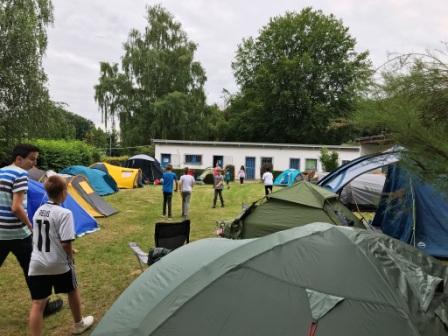 Abschlussfest Kl 4 Zelte