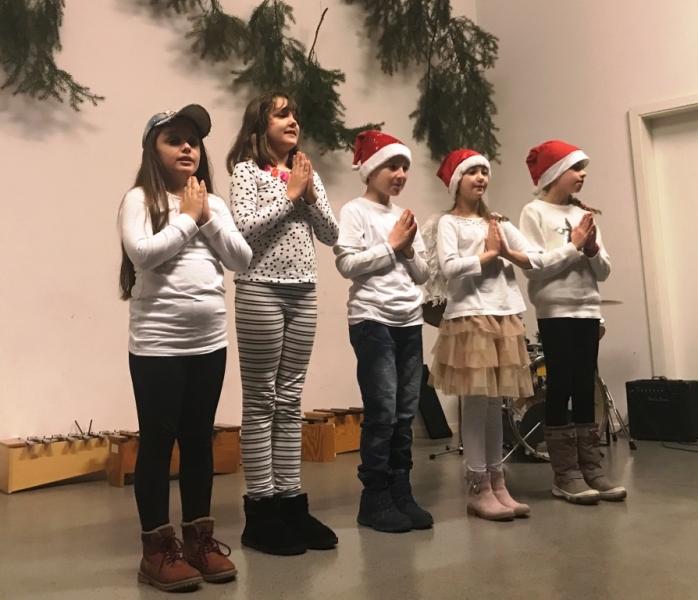 Weihnachtsfeier Klasse3a Engel