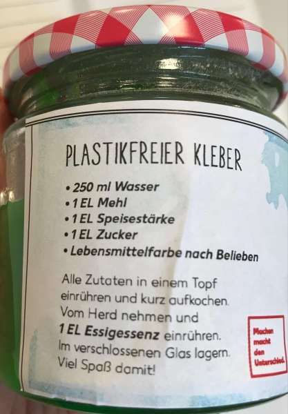 Aktionstag Plastik Kleber