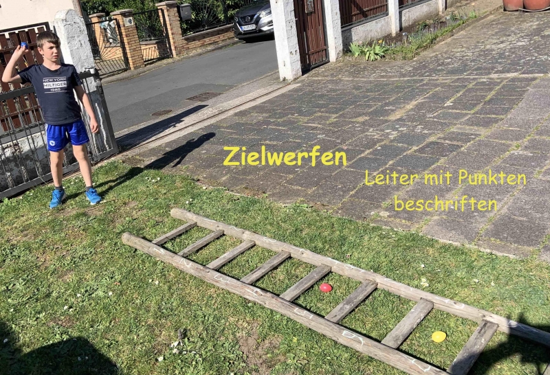 Corona Eierspiel Zielwerfen