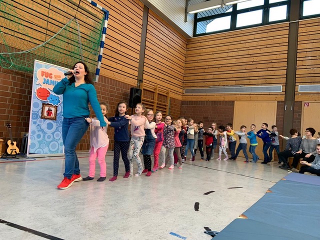 Fug und Janina an der Herzbergschule