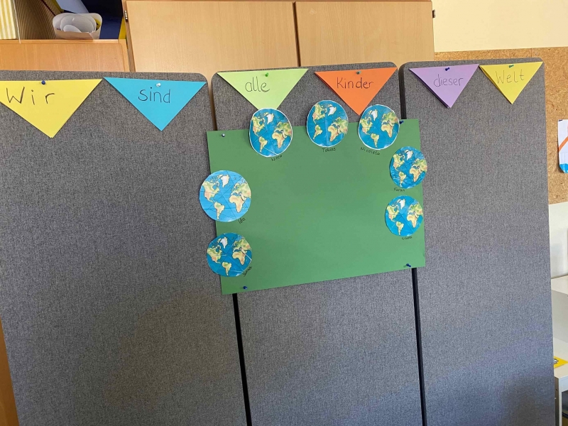 Kinder aus aller Welt Wand