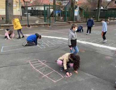 Einmaleins Hüpfekästchen