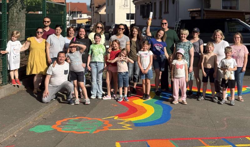 Schulhofbemalung Ende