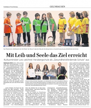 Auszeichnung Zeitung