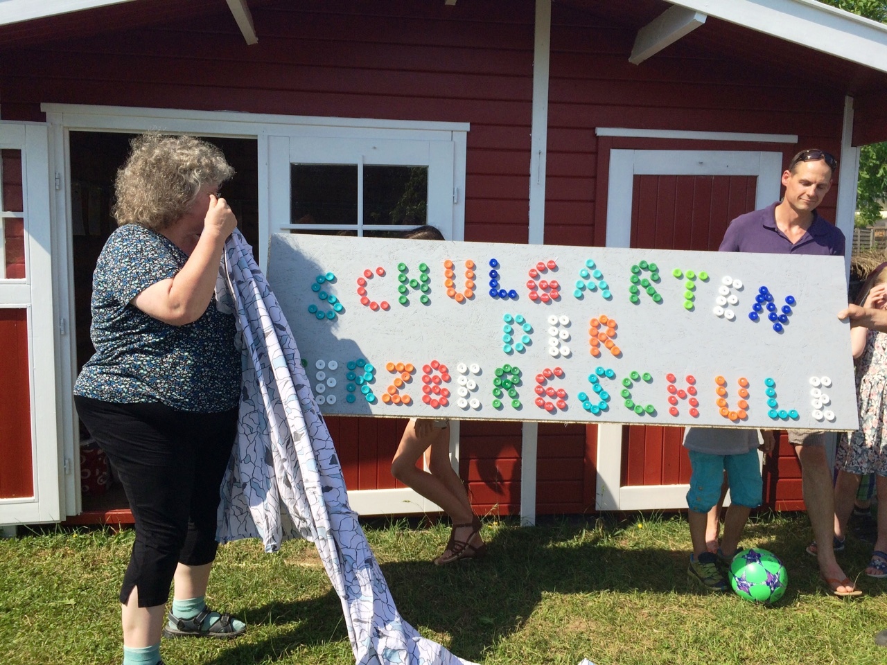 Gartenhütte Schjild